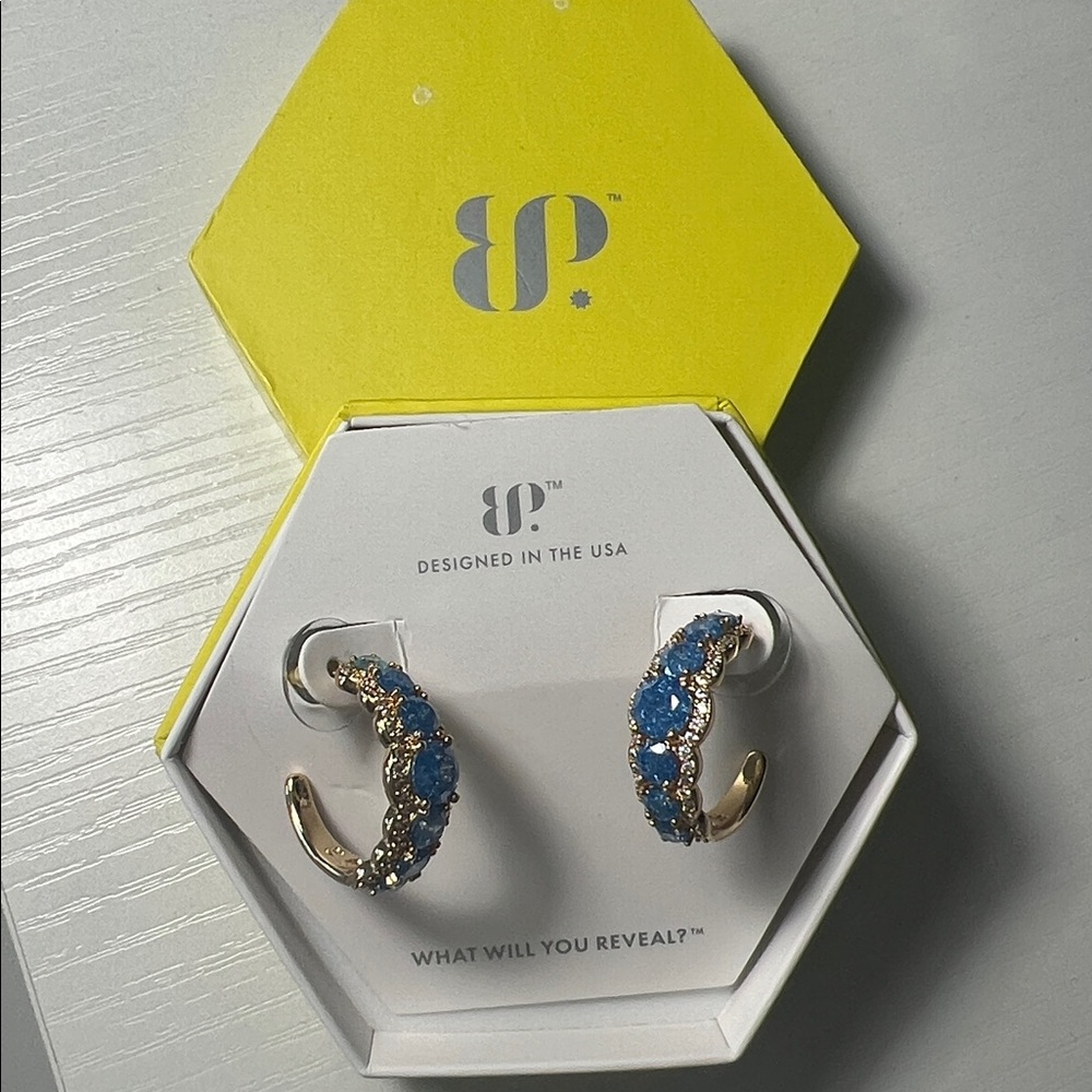 BP Gold Hoops The Carolina Earrings ER53309 - Bomb Party